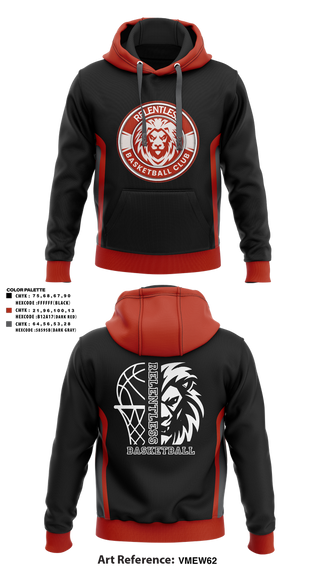 Hoodie, Relentless Basketball Club, Men's Basketball, Teamtime, Team time, sublimation, custom sports apparel, team uniforms, spirit wear, spiritwear, sports uniforms, custom shirts, team store, custom team store, fundraiser sports, apparel fundraiser