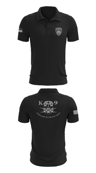 Short Sleeve Performance Polo, Judicial Marshal Explosive Detection, Police, Teamtime, Team time, sublimation, custom sports apparel, team uniforms, spirit wear, spiritwear, sports uniforms, custom shirts, team store, custom team store, fundraiser sports, apparel fundraiser