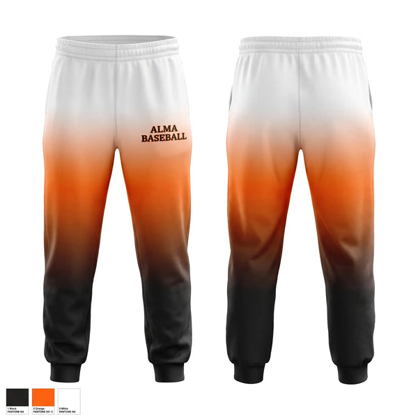 Sweatpants, Alma, Baseball, Teamtime, Team time, sublimation, custom sports apparel, team uniforms, spirit wear, spiritwear, sports uniforms, custom shirts, team store, custom team store, fundraiser sports, apparel fundraiser
