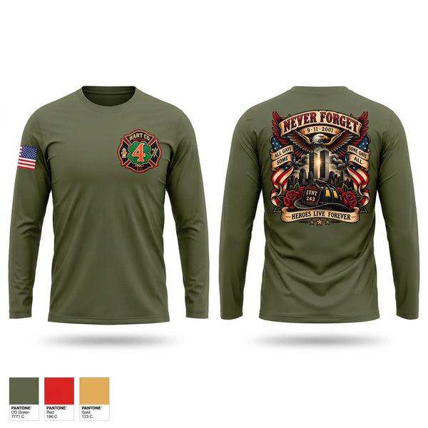 Long Sleeve Performance Shirt, Hart County Fire Department- Station 4, Fire Department, Teamtime, Team time, sublimation, custom sports apparel, team uniforms, spirit wear, spiritwear, sports uniforms, custom shirts, team store, custom team store, fundraiser sports, apparel fundraiser