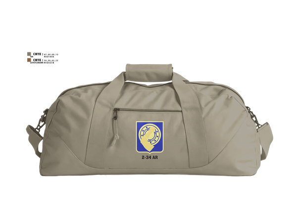 Duffle Bag, 2-34 AR, Army, Teamtime, Team time, sublimation, custom sports apparel, team uniforms, spirit wear, spiritwear, sports uniforms, custom shirts, team store, custom team store, fundraiser sports, apparel fundraiser