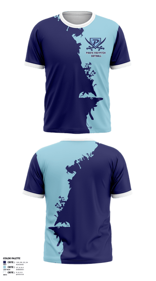 Short Sleeve Performance Shirt, Pirate Fastpitch Softball, Softball, Teamtime, Team time, sublimation, custom sports apparel, team uniforms, spirit wear, spiritwear, sports uniforms, custom shirts, team store, custom team store, fundraiser sports, apparel fundraiser