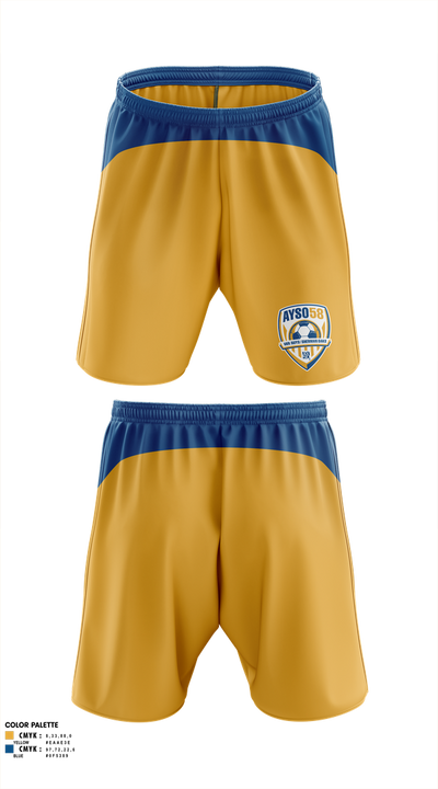 Ayso Region 58 45698786 Mens Soccer Shorts - 1