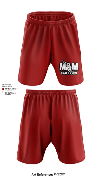 Athletic Shorts With Pockets, M & M Track Club-Greenville, Texas, Track & Field, Teamtime, Team time, sublimation, custom sports apparel, team uniforms, spirit wear, spiritwear, sports uniforms, custom shirts, team store, custom team store, fundraiser sports, apparel fundraiser