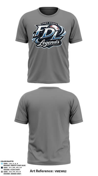 Fort Dodge Legends 73509393 Short Sleeve Performance Shirt - 7