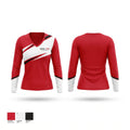 Levelonefitness Women's Long Sleeve V-neck Shirt - 1