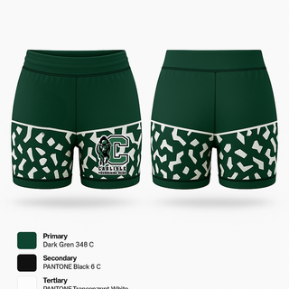 Womens Compression Shorts, Carlisle Thundering Herd, , Teamtime, Team time, sublimation, custom sports apparel, team uniforms, spirit wear, spiritwear, sports uniforms, custom shirts, team store, custom team store, fundraiser sports, apparel fundraiser