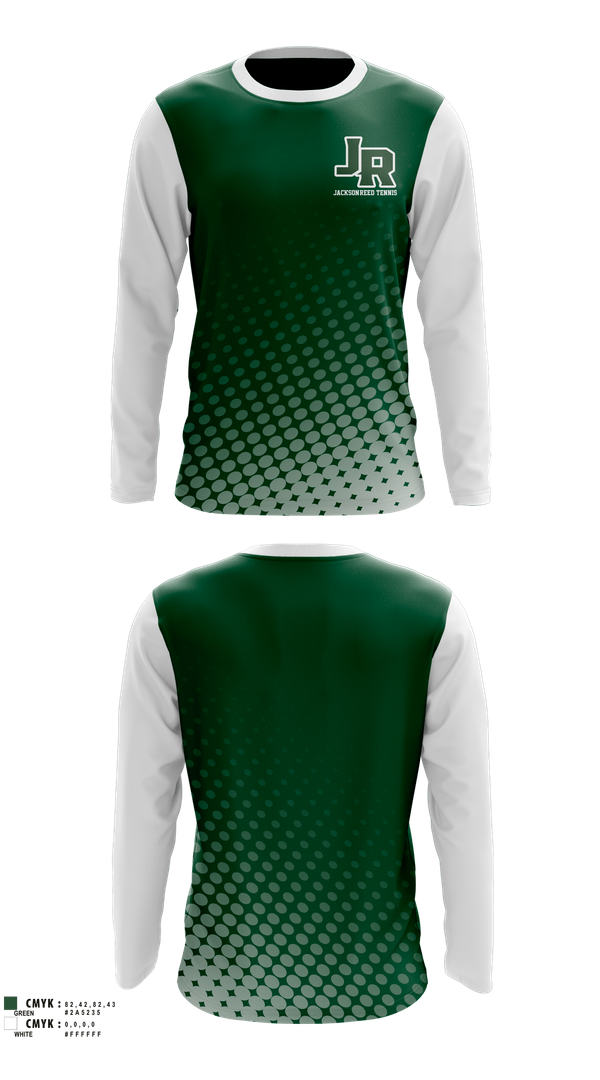 Long Sleeve Performance Shirt, Jackson-Reed Tennis, Tennis, Teamtime, Team time, sublimation, custom sports apparel, team uniforms, spirit wear, spiritwear, sports uniforms, custom shirts, team store, custom team store, fundraiser sports, apparel fundraiser