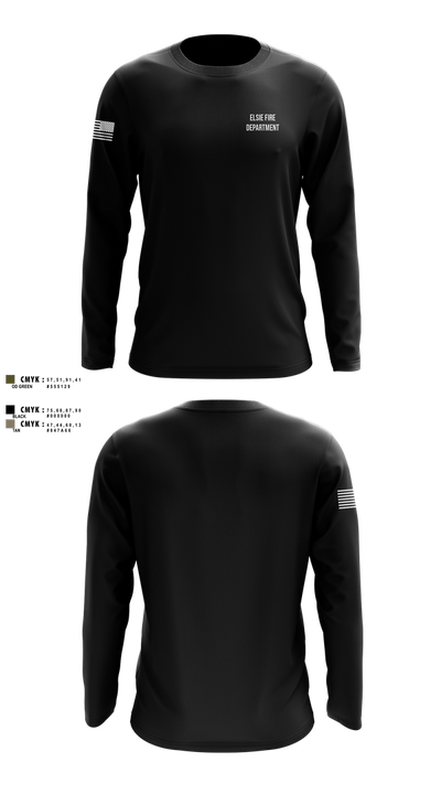 Elsie Fire Department 41046242 Long Sleeve Performance Shirt 100