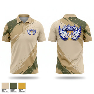 Short Sleeve Performance Polo, The Spark of Love Foundation, , Teamtime, Team time, sublimation, custom sports apparel, team uniforms, spirit wear, spiritwear, sports uniforms, custom shirts, team store, custom team store, fundraiser sports, apparel fundraiser