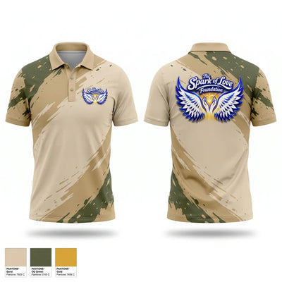 The Spark of Love Foundation Short Sleeve Performance Polo - 1