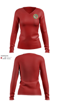 Common Hardware Systems 68002852 Women's Long Sleeve V-neck Shirt - 41