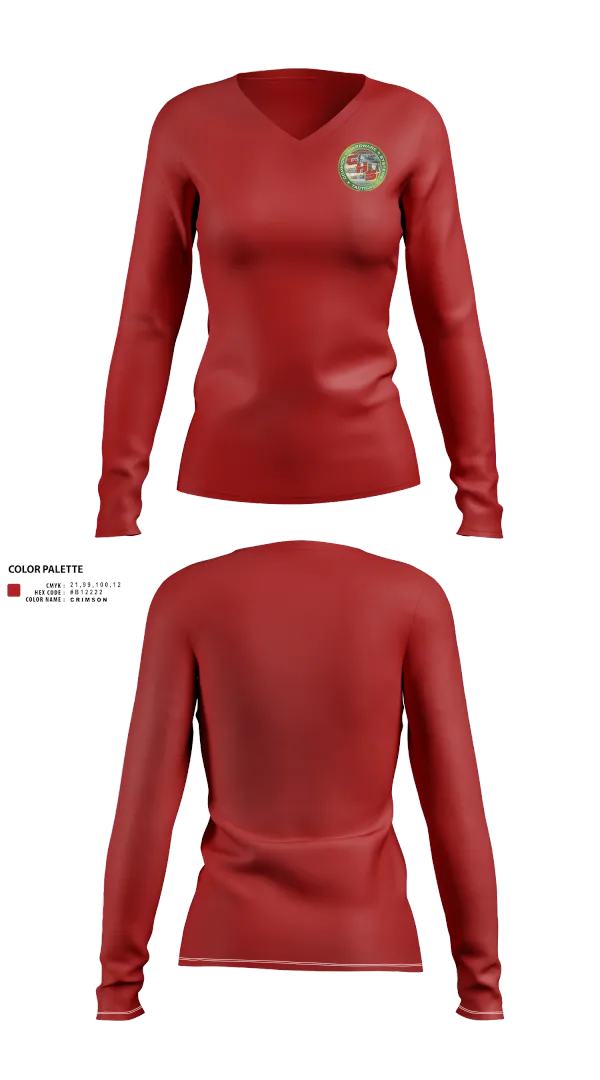 Womens Long Sleeve Vneck Shirt, Common Hardware Systems, , Teamtime, Team time, sublimation, custom sports apparel, team uniforms, spirit wear, spiritwear, sports uniforms, custom shirts, team store, custom team store, fundraiser sports, apparel fundraiser