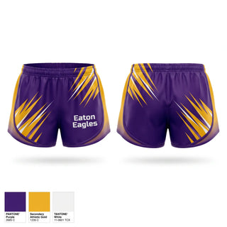 Womens Shorts, Eaton Eagles, Cross Country, Teamtime, Team time, sublimation, custom sports apparel, team uniforms, spirit wear, spiritwear, sports uniforms, custom shirts, team store, custom team store, fundraiser sports, apparel fundraiser