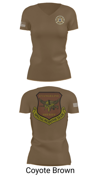 Evangeline Parish Sheriffs Office S.R.T Women's Short Sleeve V-neck Shirt - 8
