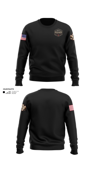 Crew Neck Sweatshirt, Rapid Emergency Management, EMS/EMT, Teamtime, Team time, sublimation, custom sports apparel, team uniforms, spirit wear, spiritwear, sports uniforms, custom shirts, team store, custom team store, fundraiser sports, apparel fundraiser