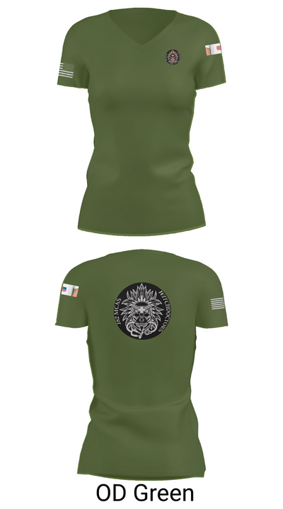 182nd MCAS 47053767 Women's Short Sleeve V-neck Shirt - 48