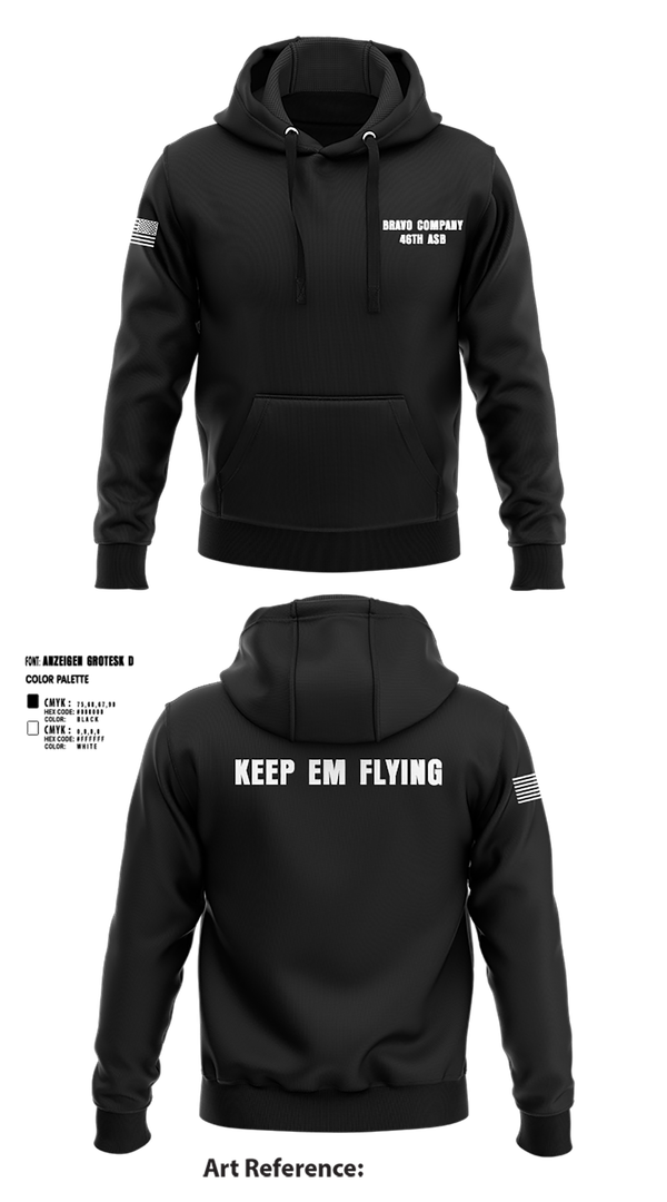 Hoodie, Bravo company 46th ASB, , Teamtime, Team time, sublimation, custom sports apparel, team uniforms, spirit wear, spiritwear, sports uniforms, custom shirts, team store, custom team store, fundraiser sports, apparel fundraiser