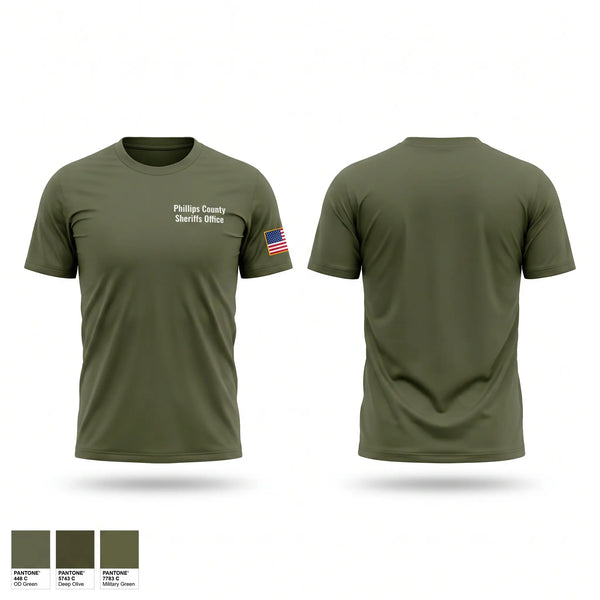 Short Sleeve Performance Shirt, Phillips County Sheriff's Office, Police, Teamtime, Team time, sublimation, custom sports apparel, team uniforms, spirit wear, spiritwear, sports uniforms, custom shirts, team store, custom team store, fundraiser sports, apparel fundraiser