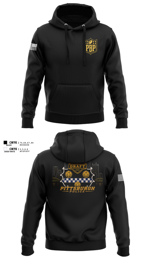 Hoodie, Pittsburgh Police NFL Draft 2026, Police, Teamtime, Team time, sublimation, custom sports apparel, team uniforms, spirit wear, spiritwear, sports uniforms, custom shirts, team store, custom team store, fundraiser sports, apparel fundraiser