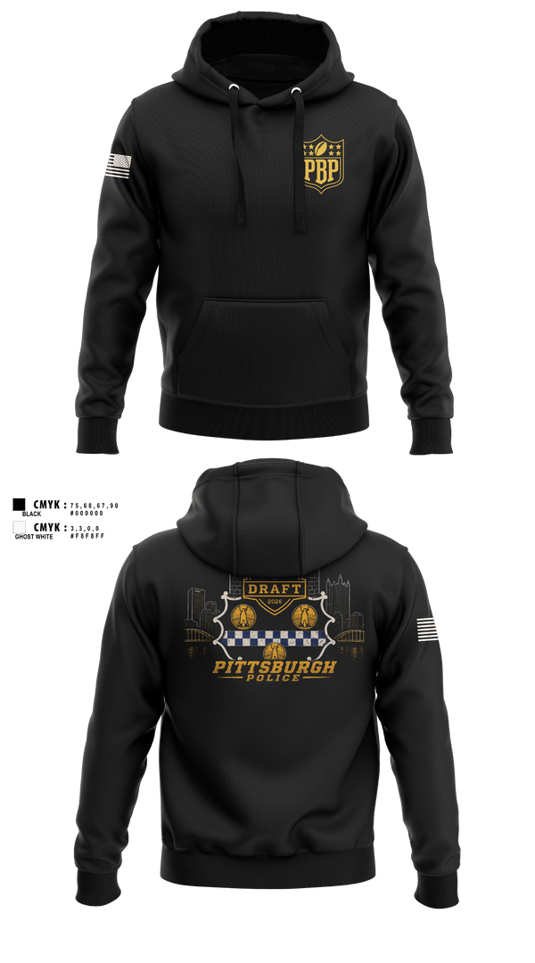 Hoodie, Pittsburgh Police NFL Draft 2026, Police, Teamtime, Team time, sublimation, custom sports apparel, team uniforms, spirit wear, spiritwear, sports uniforms, custom shirts, team store, custom team store, fundraiser sports, apparel fundraiser