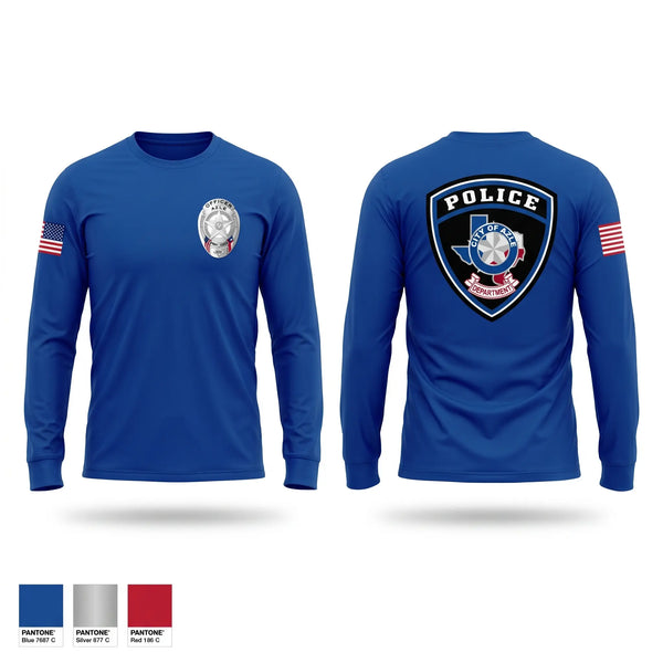 Long Sleeve Performance Shirt, Azle Police, Police, Teamtime, Team time, sublimation, custom sports apparel, team uniforms, spirit wear, spiritwear, sports uniforms, custom shirts, team store, custom team store, fundraiser sports, apparel fundraiser