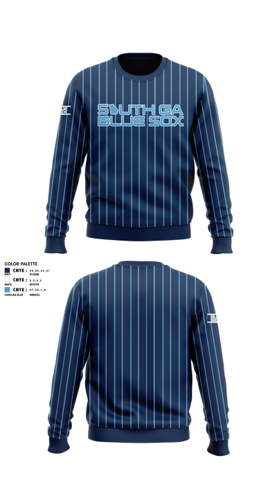 South GA Blue Sox Crew Neck Sweatshirt - 6