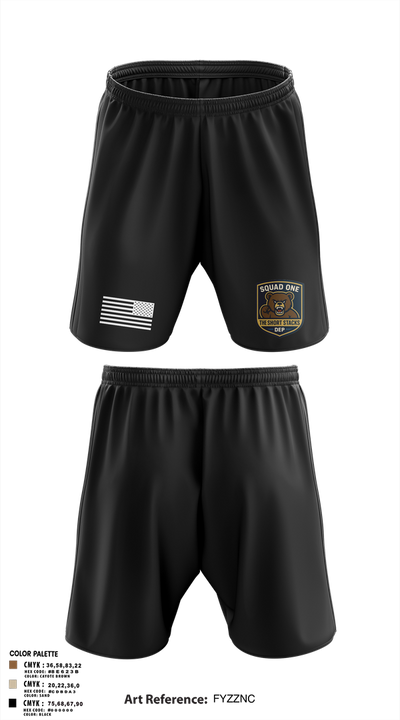 DEP Police Squad One 32340709 Athletic Shorts With Pockets - 3