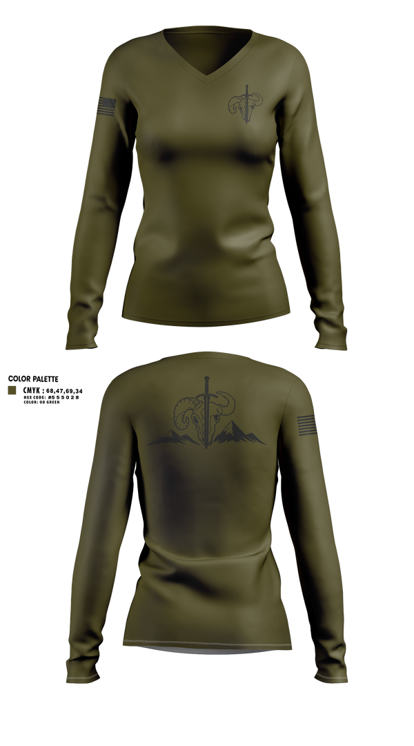 Womens Long Sleeve Vneck Shirt, Denver Special Response Team, Police, Teamtime, Team time, sublimation, custom sports apparel, team uniforms, spirit wear, spiritwear, sports uniforms, custom shirts, team store, custom team store, fundraiser sports, apparel fundraiser
