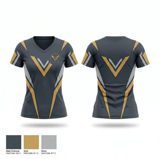 Womens Short Sleeve Vneck Shirt, Vector Athletics, Men's Soccer, Teamtime, Team time, sublimation, custom sports apparel, team uniforms, spirit wear, spiritwear, sports uniforms, custom shirts, team store, custom team store, fundraiser sports, apparel fundraiser