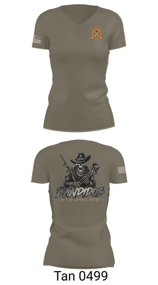 Womens Short Sleeve Vneck Shirt, 501st BSB, B Company, , Teamtime, Team time, sublimation, custom sports apparel, team uniforms, spirit wear, spiritwear, sports uniforms, custom shirts, team store, custom team store, fundraiser sports, apparel fundraiser