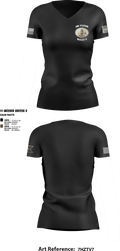 2nd Plt, Doghouse Company, 1/3 TOG 80089099 Women's Short Sleeve V-neck Shirt - 5