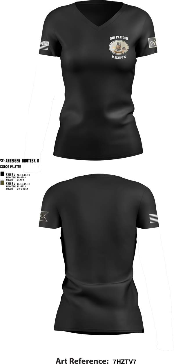 Womens Short Sleeve Vneck Shirt, 2nd Plt, Doghouse Company, 1/3 TOG, , Teamtime, Team time, sublimation, custom sports apparel, team uniforms, spirit wear, spiritwear, sports uniforms, custom shirts, team store, custom team store, fundraiser sports, apparel fundraiser