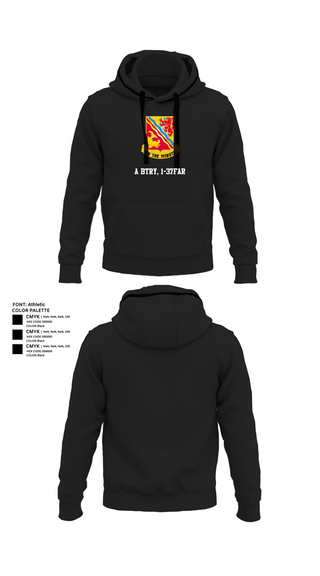 Hoodie, A BTRY, 1-37FAR, , Teamtime, Team time, sublimation, custom sports apparel, team uniforms, spirit wear, spiritwear, sports uniforms, custom shirts, team store, custom team store, fundraiser sports, apparel fundraiser