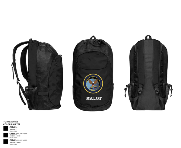 Gear Bag, MSCLANT, Navy, Teamtime, Team time, sublimation, custom sports apparel, team uniforms, spirit wear, spiritwear, sports uniforms, custom shirts, team store, custom team store, fundraiser sports, apparel fundraiser