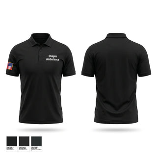 Short Sleeve Performance Polo, Chapin Ambulance, EMS/EMT, Teamtime, Team time, sublimation, custom sports apparel, team uniforms, spirit wear, spiritwear, sports uniforms, custom shirts, team store, custom team store, fundraiser sports, apparel fundraiser