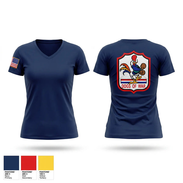 Womens Short Sleeve Vneck Shirt, 67th Fighter Squadron, Air Force, Teamtime, Team time, sublimation, custom sports apparel, team uniforms, spirit wear, spiritwear, sports uniforms, custom shirts, team store, custom team store, fundraiser sports, apparel fundraiser