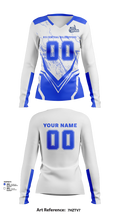 R-S Central Hilltoppers Volleyball 15542633 Women's Long Sleeve V-neck Shirt - 82