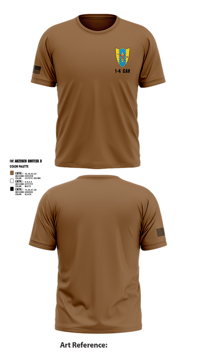 1-4 Cav 62172182 Short Sleeve Performance Shirt - 3
