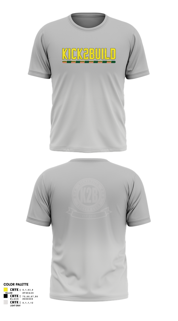 Short Sleeve Performance Shirt, Kick 2 Build Coaches Store, Men's Soccer, Teamtime, Team time, sublimation, custom sports apparel, team uniforms, spirit wear, spiritwear, sports uniforms, custom shirts, team store, custom team store, fundraiser sports, apparel fundraiser