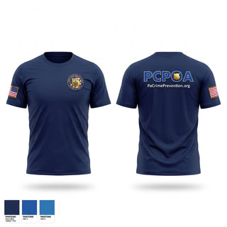 Short Sleeve Performance Shirt, Pa Crime Prevention Officers Association, Police, Teamtime, Team time, sublimation, custom sports apparel, team uniforms, spirit wear, spiritwear, sports uniforms, custom shirts, team store, custom team store, fundraiser sports, apparel fundraiser