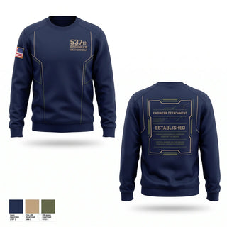 Crew Neck Sweatshirt, 537th Engineer Detachment, Army, Teamtime, Team time, sublimation, custom sports apparel, team uniforms, spirit wear, spiritwear, sports uniforms, custom shirts, team store, custom team store, fundraiser sports, apparel fundraiser