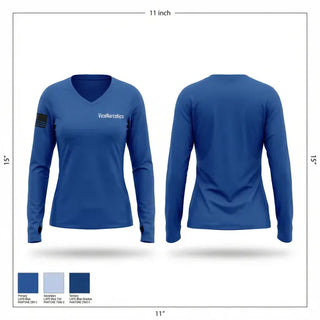 Womens Long Sleeve Vneck Shirt, Vice/Narcotics, Police, Teamtime, Team time, sublimation, custom sports apparel, team uniforms, spirit wear, spiritwear, sports uniforms, custom shirts, team store, custom team store, fundraiser sports, apparel fundraiser