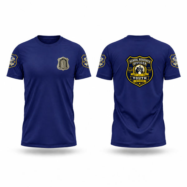 Short Sleeve Performance Shirt, Waterbury Police Youth Division, Police, Teamtime, Team time, sublimation, custom sports apparel, team uniforms, spirit wear, spiritwear, sports uniforms, custom shirts, team store, custom team store, fundraiser sports, apparel fundraiser