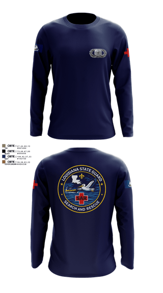 Long Sleeve Performance Shirt, Louisiana State Guard, Army, Teamtime, Team time, sublimation, custom sports apparel, team uniforms, spirit wear, spiritwear, sports uniforms, custom shirts, team store, custom team store, fundraiser sports, apparel fundraiser
