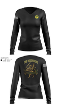 HHC 535th Military Police Battalion Women's Long Sleeve V-neck Shirt - 110