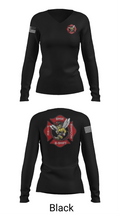 B-Shift 61265399 Women's Long Sleeve V-neck Shirt - 37