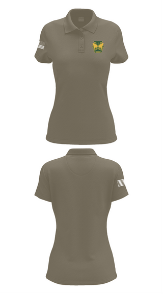 Womens Short Sleeve Performance Polo, 165th MP Battalion, , Teamtime, Team time, sublimation, custom sports apparel, team uniforms, spirit wear, spiritwear, sports uniforms, custom shirts, team store, custom team store, fundraiser sports, apparel fundraiser