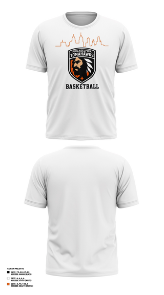 Short Sleeve Performance Shirt, The Philadelphia Tomahawks, Men's Basketball, Teamtime, Team time, sublimation, custom sports apparel, team uniforms, spirit wear, spiritwear, sports uniforms, custom shirts, team store, custom team store, fundraiser sports, apparel fundraiser