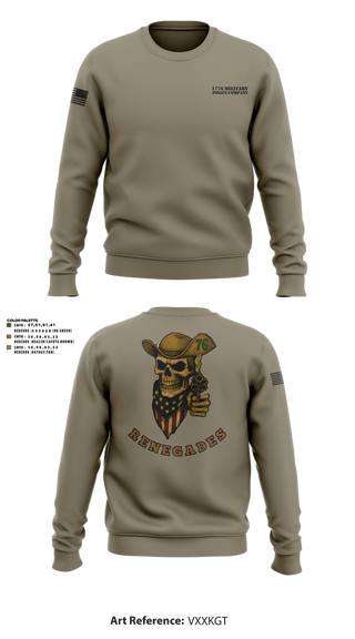 Crew Neck Sweatshirt, 1776 Military Police Company, , Teamtime, Team time, sublimation, custom sports apparel, team uniforms, spirit wear, spiritwear, sports uniforms, custom shirts, team store, custom team store, fundraiser sports, apparel fundraiser